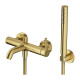 змішувач для ванни та душу Omnires Y brushed brass (Y1231BSB)