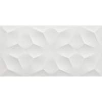 3D WALL DESIGN DIAMOND WHITE MATTE