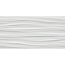 3D WALL DESIGN RIBBON WHITE MATTE