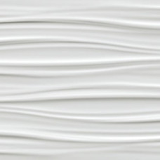 3D WALL DESIGN RIBBON WHITE MATTE