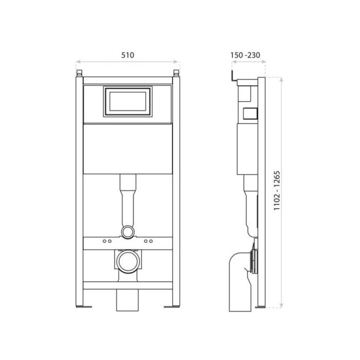інсталяція для унітазу Lavita 50 см Lav 100 (5908211494845)