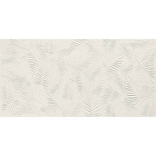 3D WALL CARVE LEAF WHITE MATTE