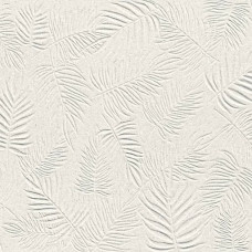 3D WALL CARVE LEAF WHITE MATTE