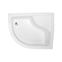 Піддон півкруглий MAXI 120x85х24/38,5 Р правий + ноги