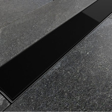Лінійний душовий трап Virgo Black 70