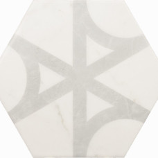 Плитка 17,5*20 Carrara Hexagon Flow 23103