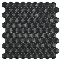 Мозаїка 31,5*31,5 Matt Black Hex 903 D