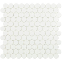 Мозаїка 30,1*31,3 Matt White Circle 6106C
