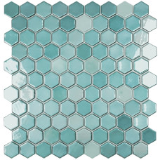 Мозаїка 31,5*31,5 Lux Turquoise Hex 6001H