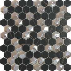 Мозаїка 31,5*31,5 Sahara Mix Coffee Hex