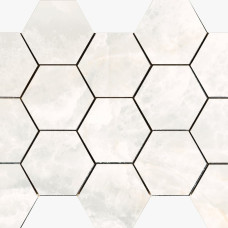 Декор 32,5*22,5 Cr Lux Noor White Hexagonos