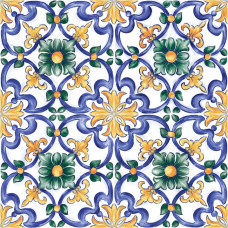 Плитка 20*20 Amuri Decoro Maiolica Tappeto 3 Glossy Rc8J