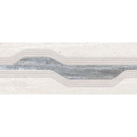 Плитка 44,63*119,3 Travertino Blue Decor 7 Mm