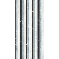 Плитка 60*120 Majestic Decori Noblesse Bianco/Blu/Nero Rett 9 Mm