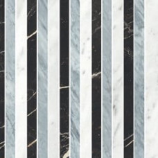 Плитка 60*120 Majestic Decori Noblesse Bianco/Blu/Nero Rett 9 Mm