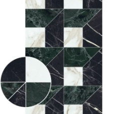 Плитка 60*120 Majestic Decori Piramide Oro/Verde/Nero Rett 9 Mm