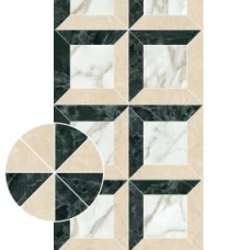 Плитка 60*120 Majestic Decori Prestige Oro/Verde/Crema Rett 9 Mm
