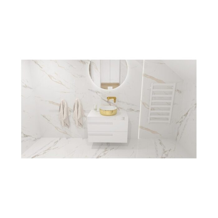 умивальник Lavita Merida Gold/White 37x37 накладний (5900378322603)