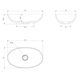 умивальник Omnires Shell 60x35 white (SHELLUNBP)