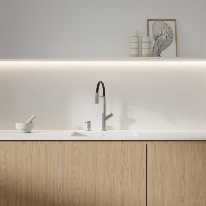дозатор рідкого мила Omnires Modern Project brushed nickel (MP60723NI)