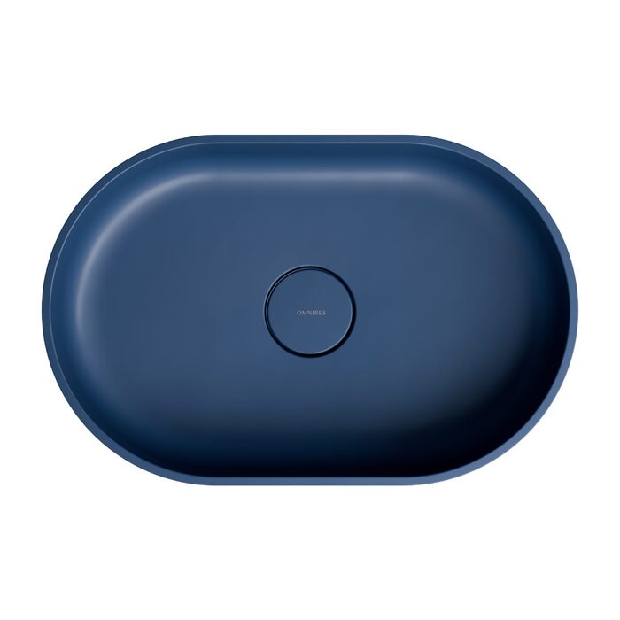 умивальник Omnires Ovo 55x36 dark blue (OVOUNMB)