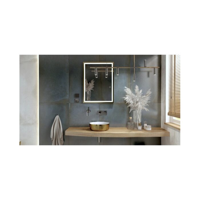 умивальник Lavita Merida Brushed Gold 37x37 накладний (5900378325765)