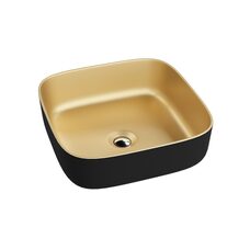 умивальник Lavita Galera Mini 39x39x14 накладний, gold/black (5900378334330)