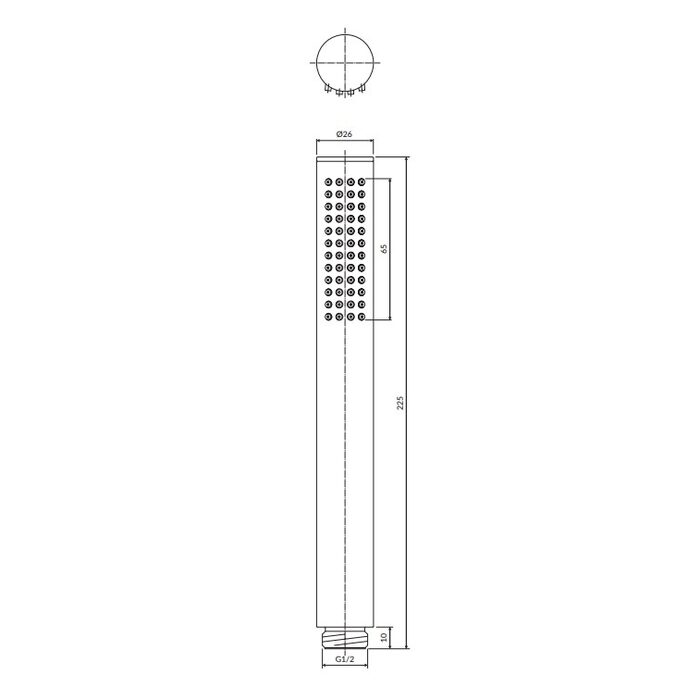 душова лійка Omnires Microphone polished copper (MICROPHONEX-RCP)