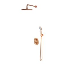 душова система з термостатом Omnires Y brushed copper (SYSYT05CPB)