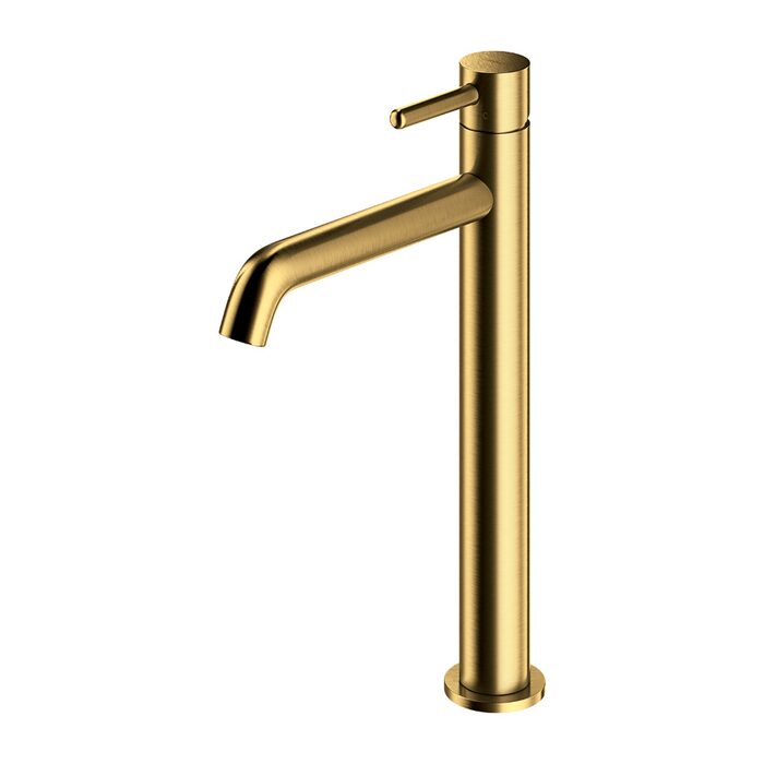 змішувач для умивальника Omnires Y brushed gold високий (Y1212GLB)