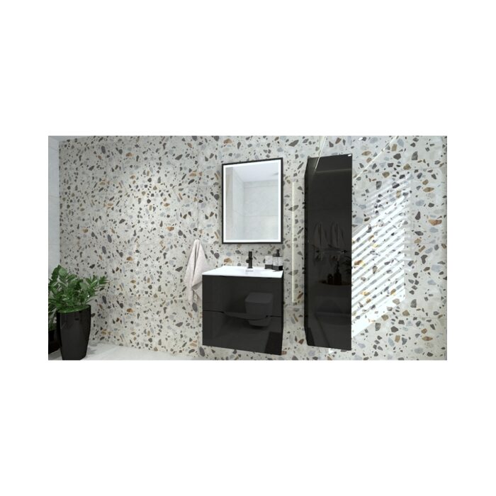 тумбочка підвісна Lavita Kolorado Black Glossy 60 (5900378324706)