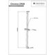 душова штанга Omnires chrome 78 cm (DR08CR)
