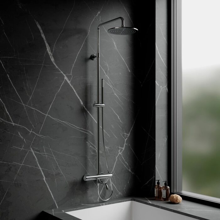 душова система з термостатом Omnires Y polished chrome (Y1234CR)