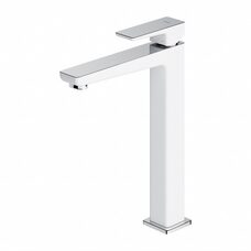 змішувач для умивальника Omnires Parma chrome /white, високий (PM7412CRB)