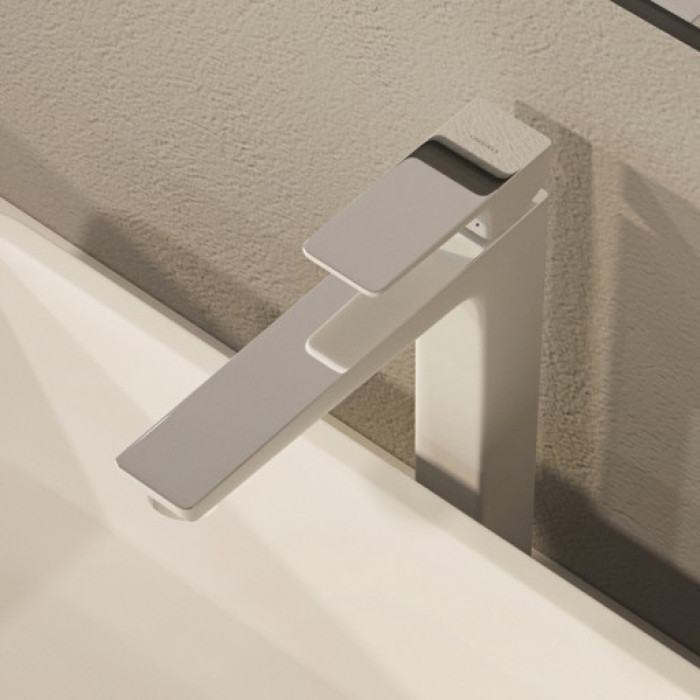 змішувач для умивальника Omnires Parma chrome /white, високий (PM7412CRB)