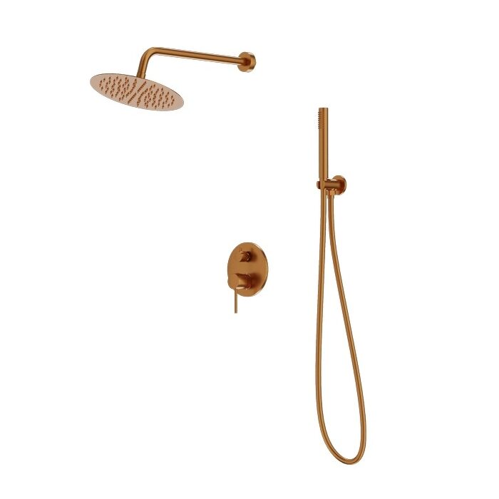 душова система Lavita Orion прихованого монтажу, brushed copper (5900378357339)
