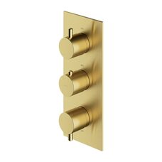 термостат для душу та ванни Omnires Y прихованого монтажу brushed brass (Y1238-KROBSB)