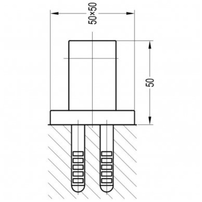 душовий кронштейн Omnires chrome 5 cm (8876ACR)