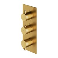 термостат для душу та ванни Omnires Y зовнішня частина brushed gold (Y1238-KROGLB)