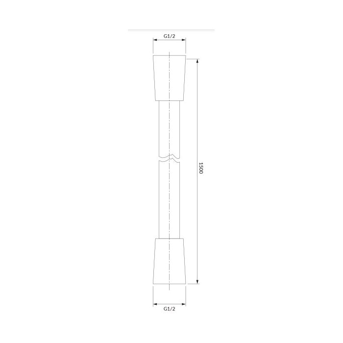 душовий шланг Omnires black mat 180 cm (062MBL)