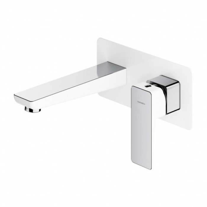 змішувач для умивальника Omnires Parma chrome /white(PM7415CRB)