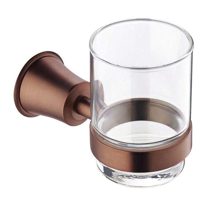 склянка з утримувачем Omnires Art Line antique copper (AL53320ORB)