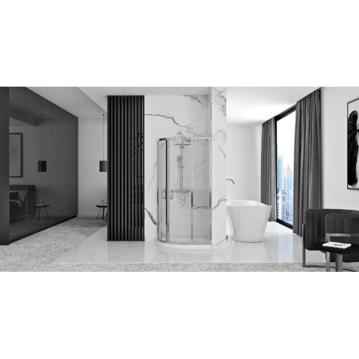 душова кабіна Rea Look 90x90x190 безпечне скло, прозоре, хром (REA-K7905)