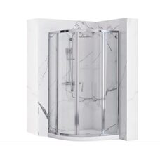 душова кабіна Rea Look 90x90x190 безпечне скло, прозоре, хром (REA-K7905)