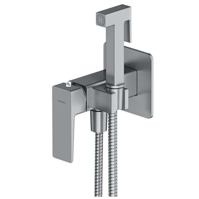 гігієнічний набір Omnires Parma brushed nickel (SYSPMBI2NI)