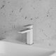 змішувач для умивальника Omnires Parma white (PM7410CRB)