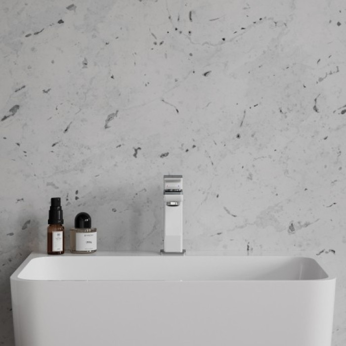 змішувач для умивальника Omnires Parma white (PM7410CRB)