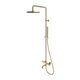 душова система Omnires Y з термостатом, brushed brass (Y1234BSB)