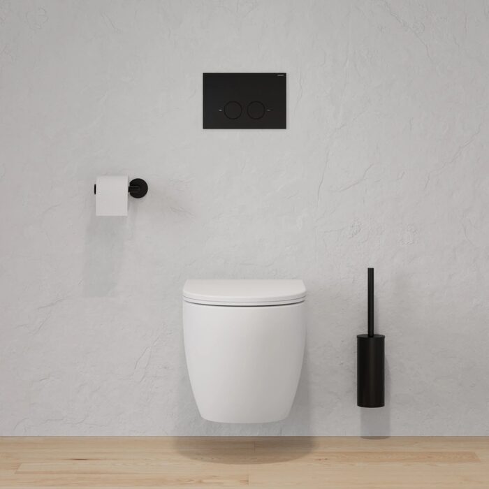 інсталяція Omnires Strongframe, панель змиву MINIMAL, matt black (STFWC1M-RBLM)