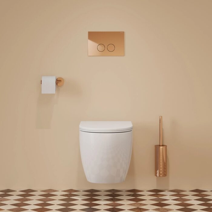 інсталяція Omnires Strongframe, панель змиву ECO, палюсований copper (STFWCECO1M-RCP)